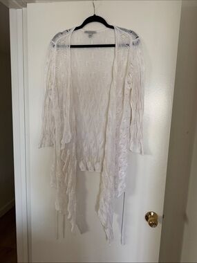 Cotton by Autumn Cashmere open cardigan sweater